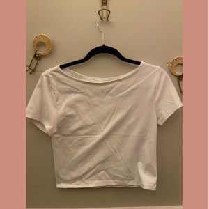 Abercrombie & Fitch, seamless boatneck tshirt. Size medium.